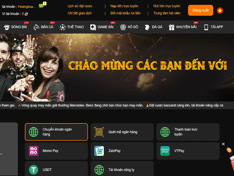 Tổng hợp phương thức nạp tiền tiện dụng tại nhà cái i9bet